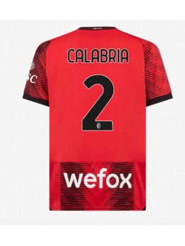 AC Milan Davide Calabria #2 Heimtrikot 2023-24 Kurzarm